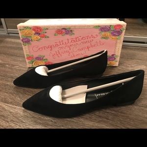 Black Suede Flats